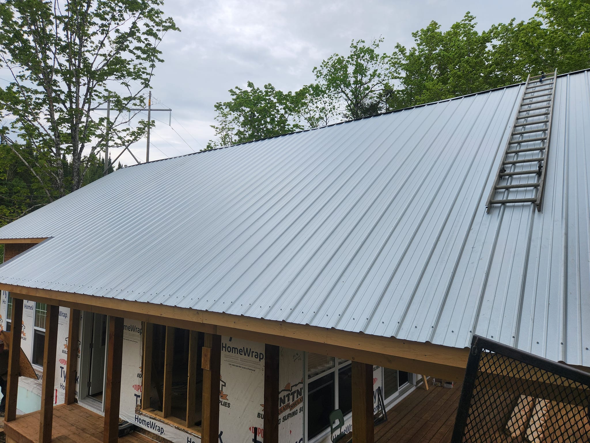 Completed roofing project